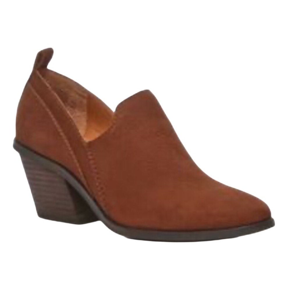 Lucky Brand Vennia Brown Suede Size Women's Ankle Booties Size 9.5